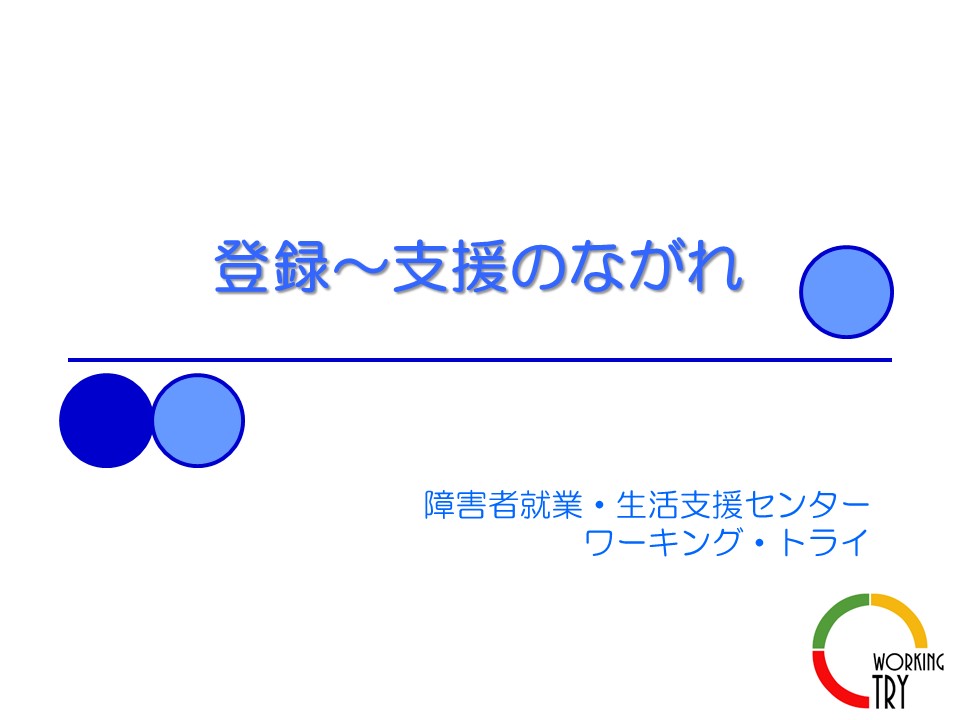 ２．登録～支援の流れ